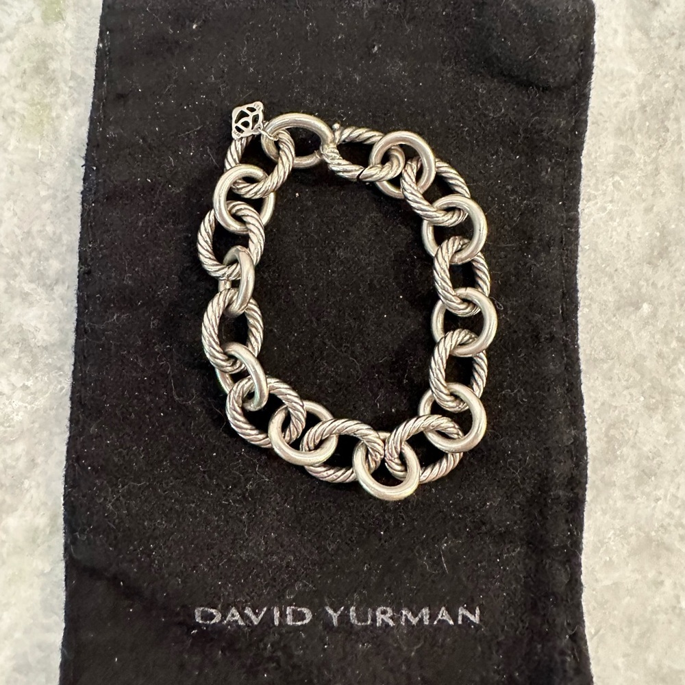 Oval Link Chain Bracelet in Sterling Silver